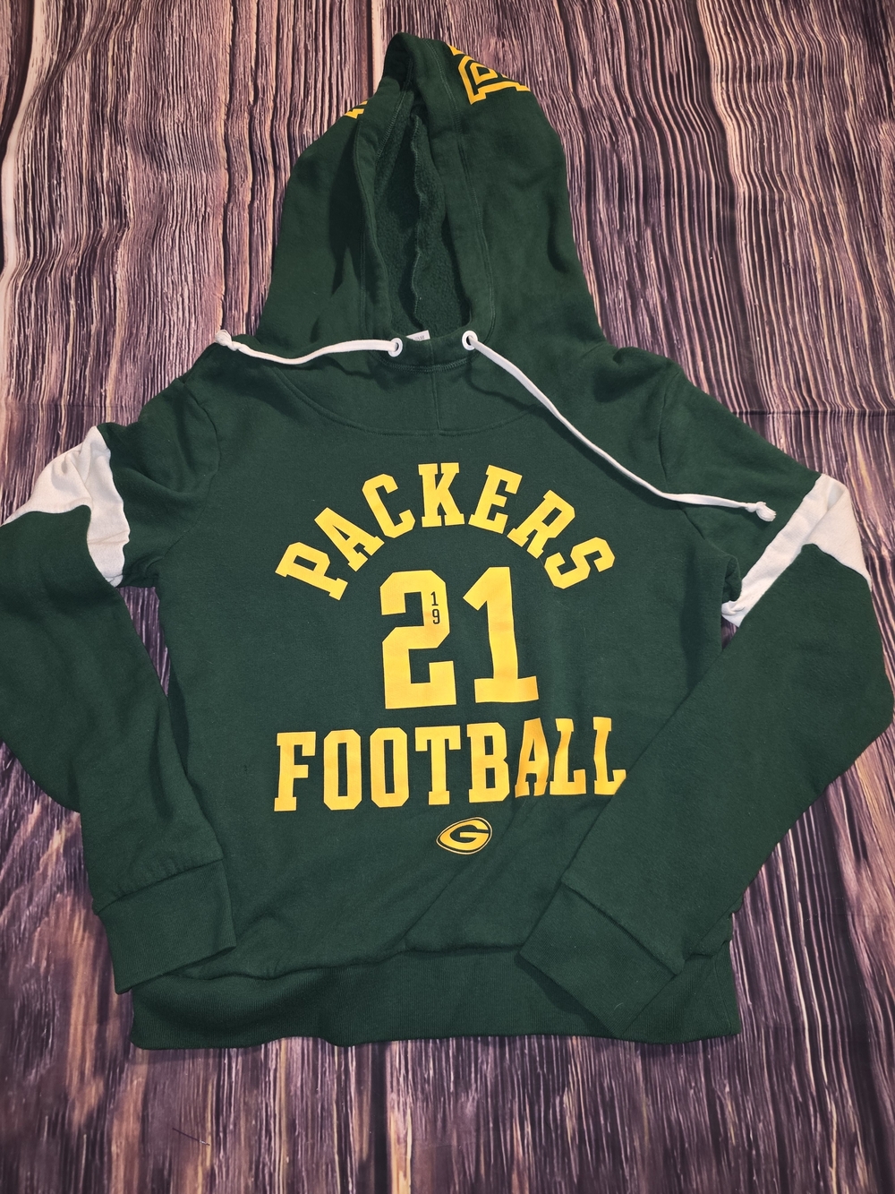 Victoria's Secret Green and Yellow Packers 21  Hoodie